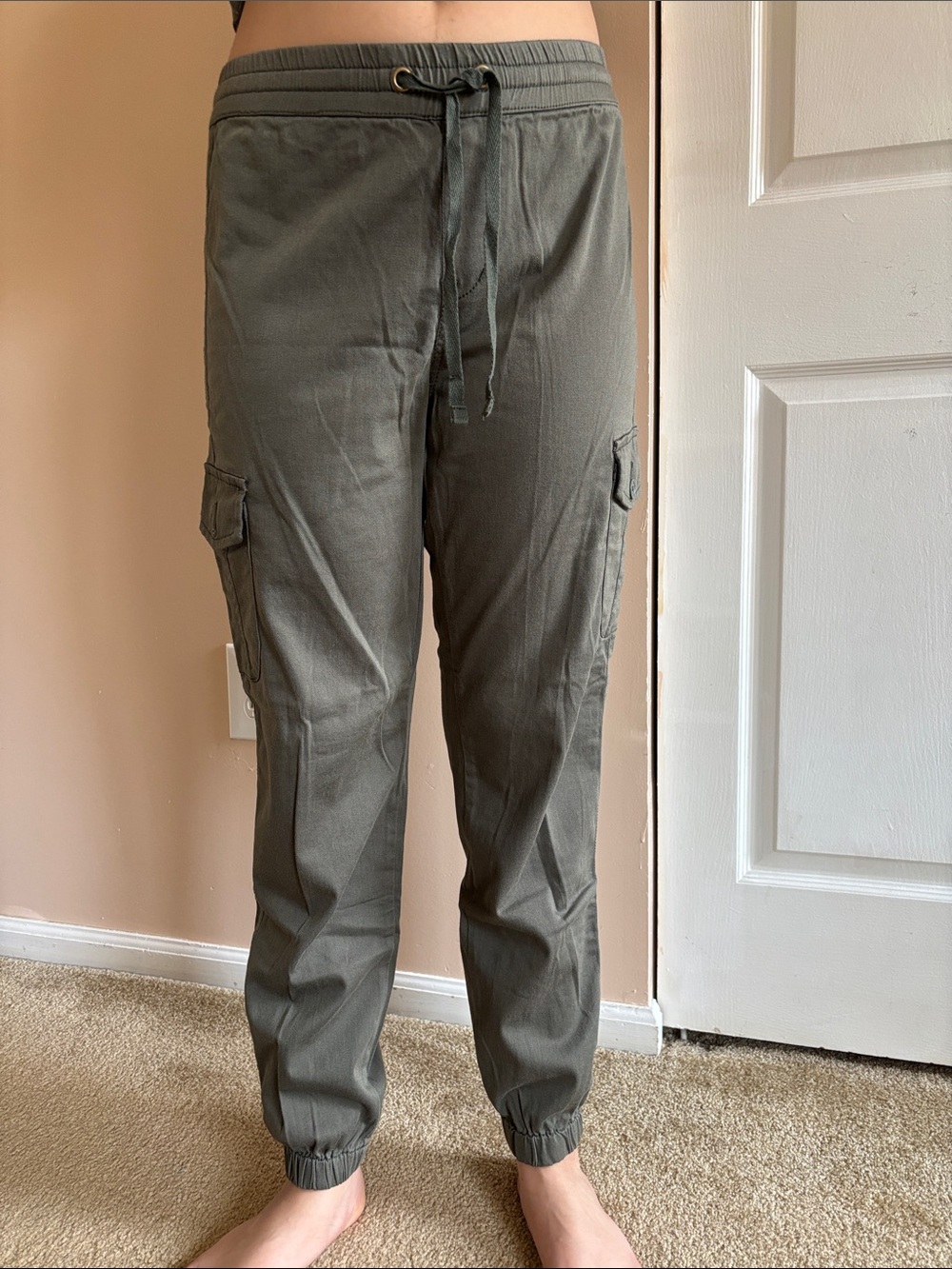 UNIONBAY Women's Olive Cargo Jogger Pants